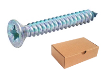 Flat Phillips Head Screws Silver